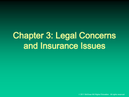 Legal Concerns and Related Issues