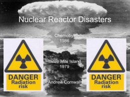 Nuclear Reactor Disasters - Czech Technical University in