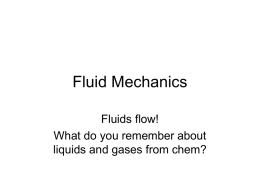Fluid Mechanics - Damien AP Physics