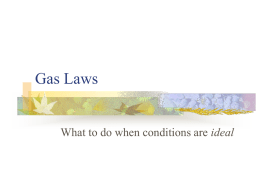 Gas Laws - Schoolwires