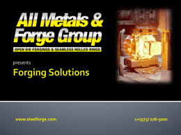 Forging Solutions - All Metals & Forge Group