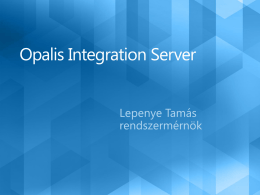 MOD208: Opalis Integration Server: Introduction