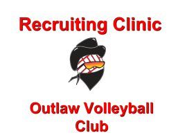 Recruiting Clinic - Outlaw Volleyball Club