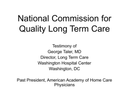 National Commission for Quality Long Term Care
