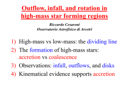 OUTFLOW INFALL AND ROTATION IN HIGH