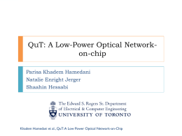 QuT: A Low-Power Optical Network-on-chip