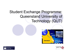 Study at Queensland University of Technology (QUT)