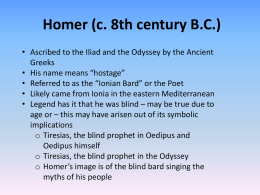 Homer (c. 8th century B.C.)