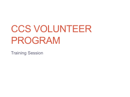 CCS Volunteer Program - Columbus City Schools