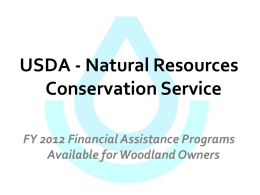 USDA - Natural Resources Conservation Service