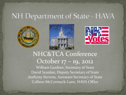 NHC&TCA Regional Conferences
