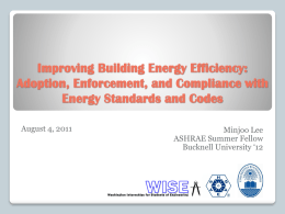 Improving Building Energy Efficiency: Adoption