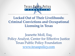 Texas Bar Presentation Marc Levin Texas Public Policy