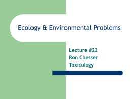 Ecology & Environmental Problems