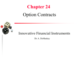 Option Contracts - Villanova University