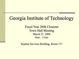 HR System Upgrade - Georgia Institute of Technology