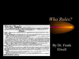Who Rules? - Rogers State University