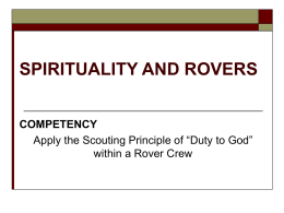 Spirituality and Rovers OHPs