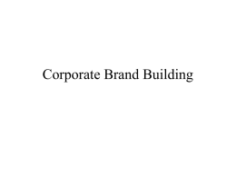 CORPORATE IMAGE - WHAT IS IT?