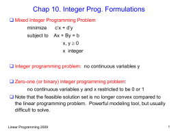 Linear Programming (Optimization)