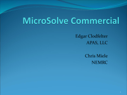 MicroSolve Commercial