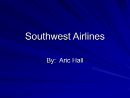 Southwest Airlines - Aric W Hall