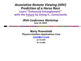 Remote Viewing and Applied Intuition Workshop Learn