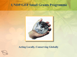 GEF Country Dialogue Workshop