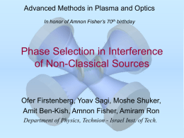 Phase selection in interference of non