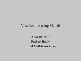Visualization using Matlab