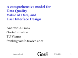 A comprehensive model for Data Quality Value of Data, and