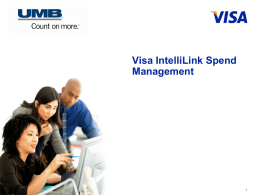 Visa IntelliLink Spend Management