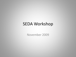 SEDA Workshop