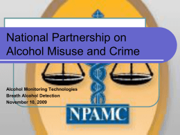 Alcohol Partnership on Alcohol Misuse and Crime