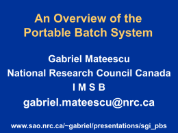 Preemptive Batch System based on PBS