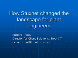 StuxNET PowerPoint Presentation