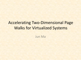 Accelerating Two-Dimensional Page Walks for Virtualized