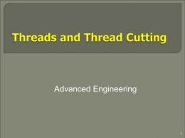 Threads and Thread Cutting
