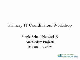 Primary IT Coordinators Workshop