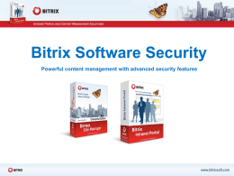 Bitrix Software Security