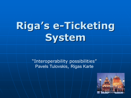 Electronic ticketing system