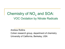 Reactive Nitrogen Chemistry and SOA