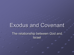 Exodus and Covenant