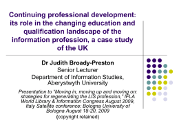 Changing information behaviour: education research and