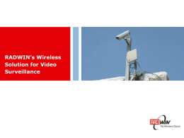 Radwin video surveillance_v6.1