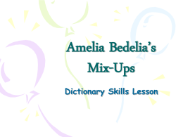 Amelia Bedelia’s Mix-Ups - Liberty County School District