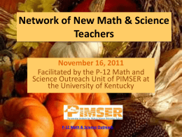 Network for New Math & Science Teachers