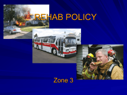 REHAB POLICY - Fire Training Tracker