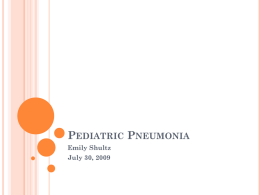 Pediatric Pneumonia - Lock Haven University of Pennsylvania