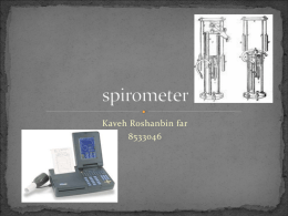 spirometer - Amirkabir University of Technology